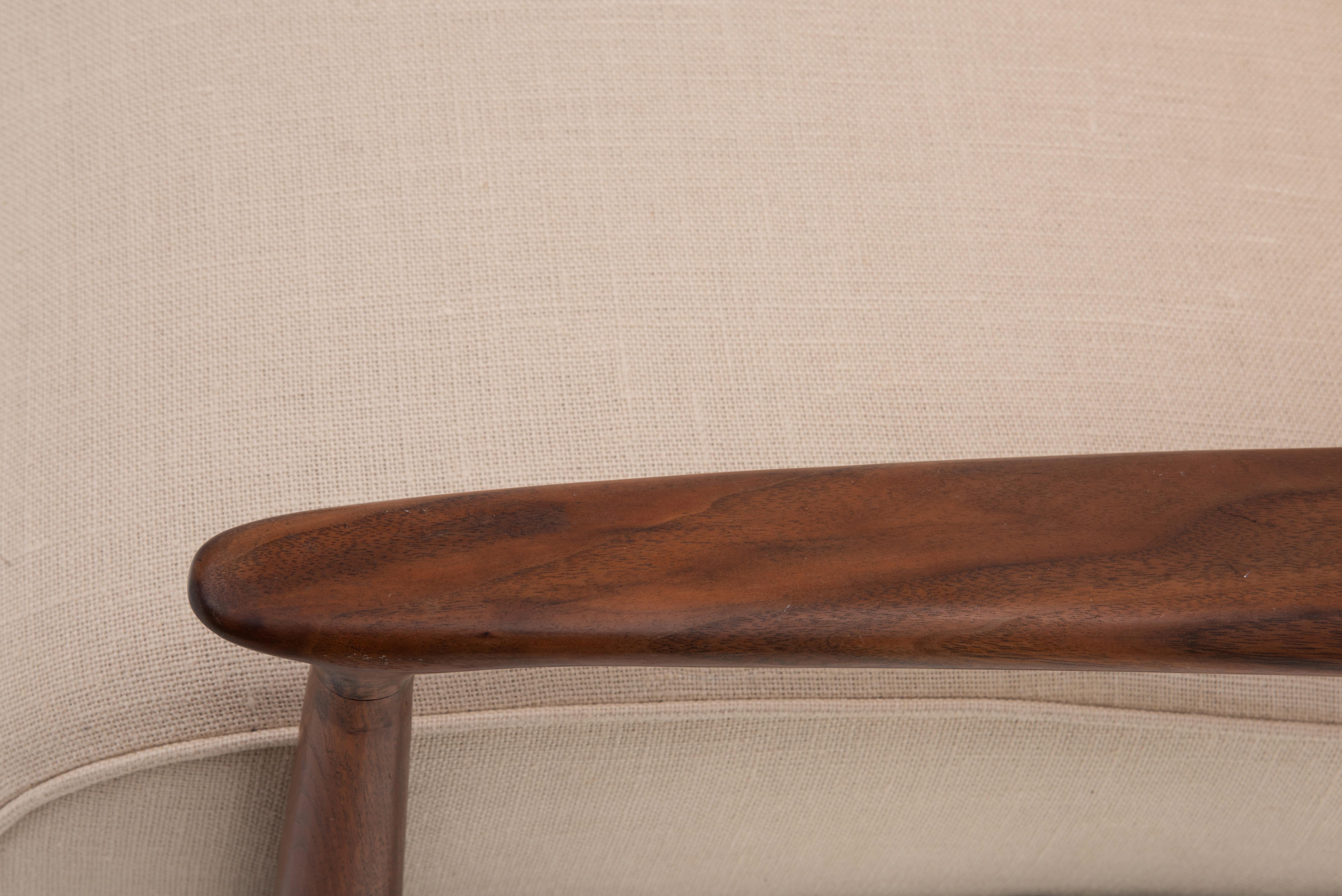 Milo Baughman Thayer Coggin Walnut Viceroy Lounge Recliner Chair For Sale 4