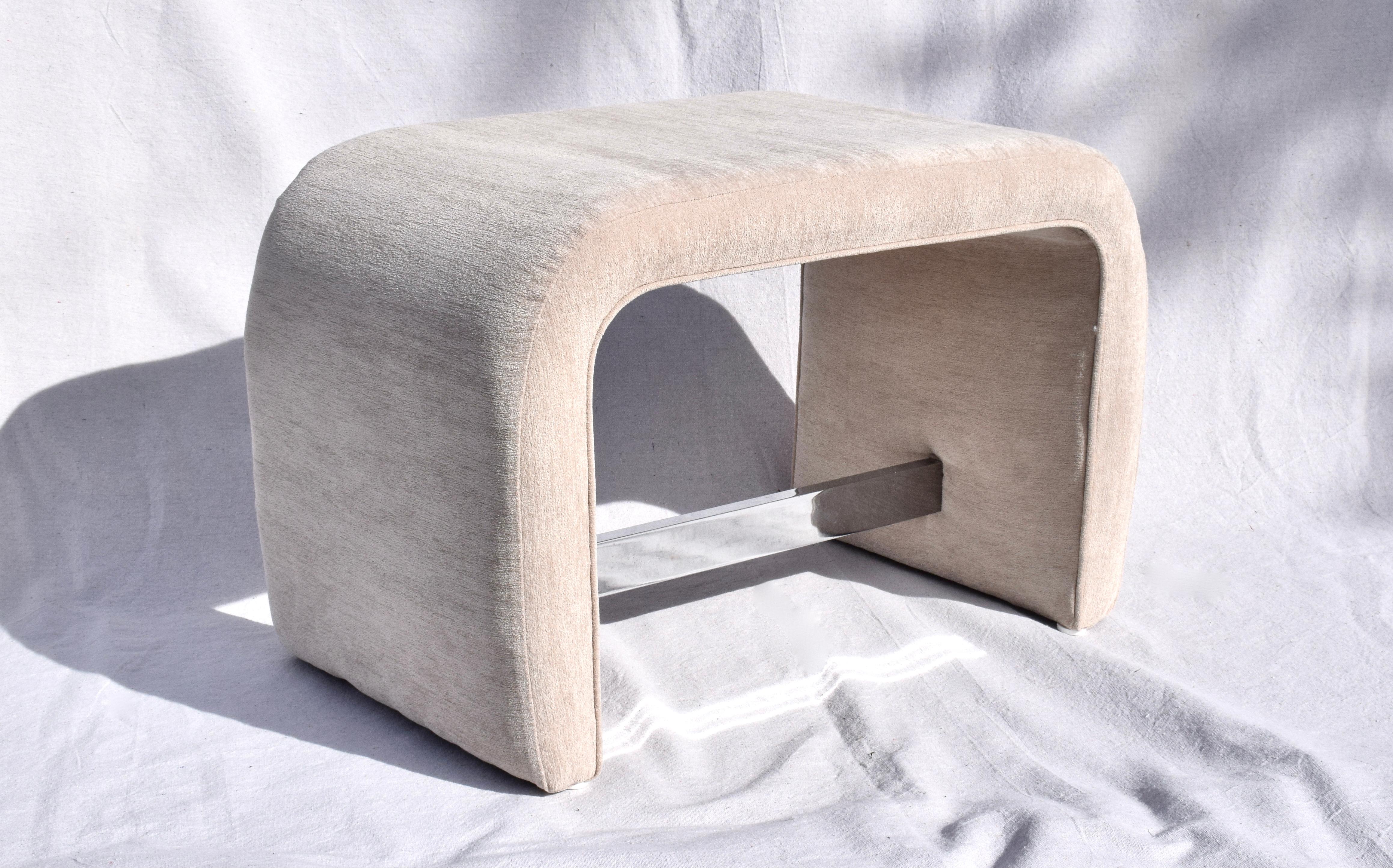 Late 20th Century Milo Baughman Thayer Coggin Waterfall Bench For Sale