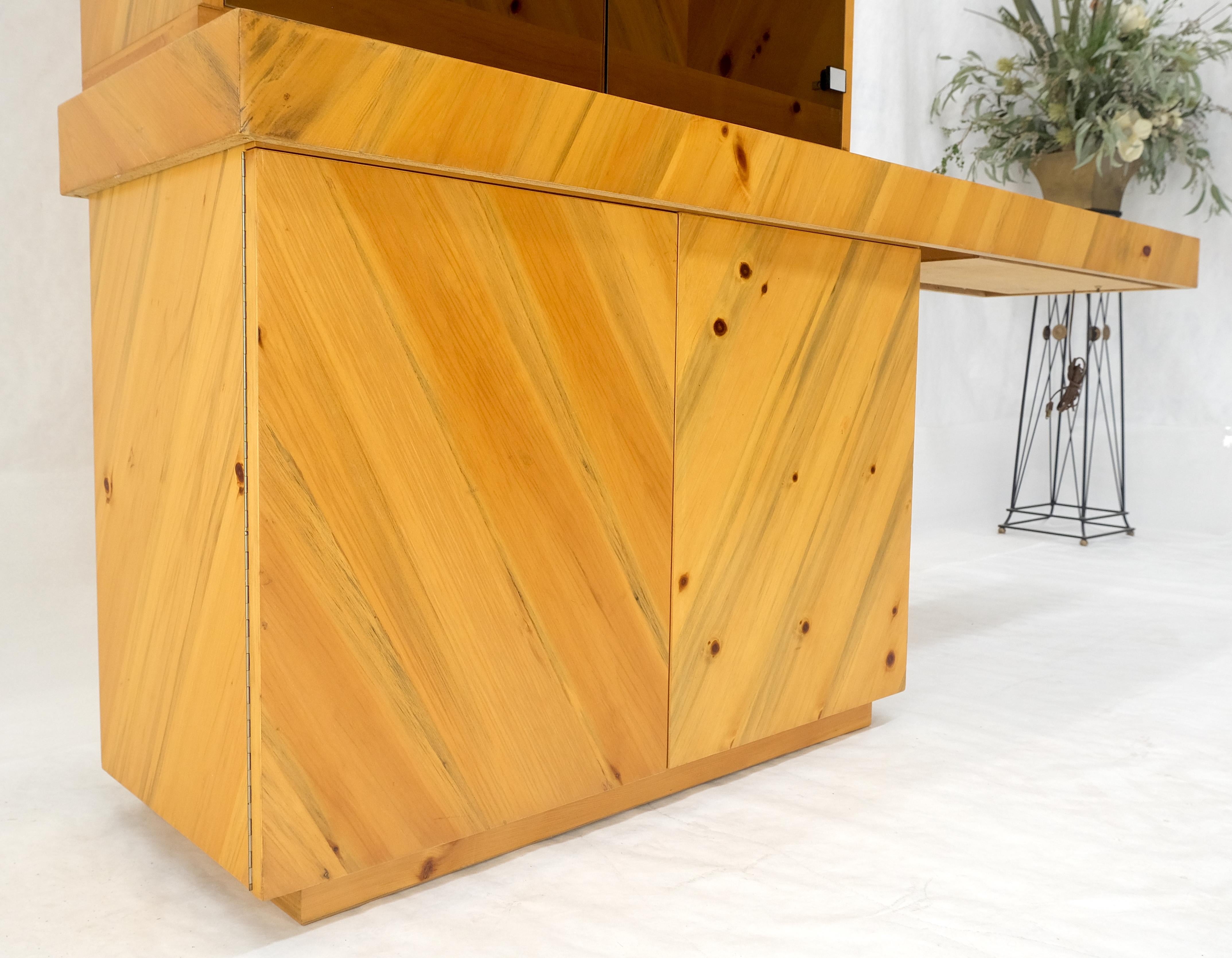 Milo Baughman Thayer Cog in legno di tasso, console a sbalzo, vetrinetta in vendita 5