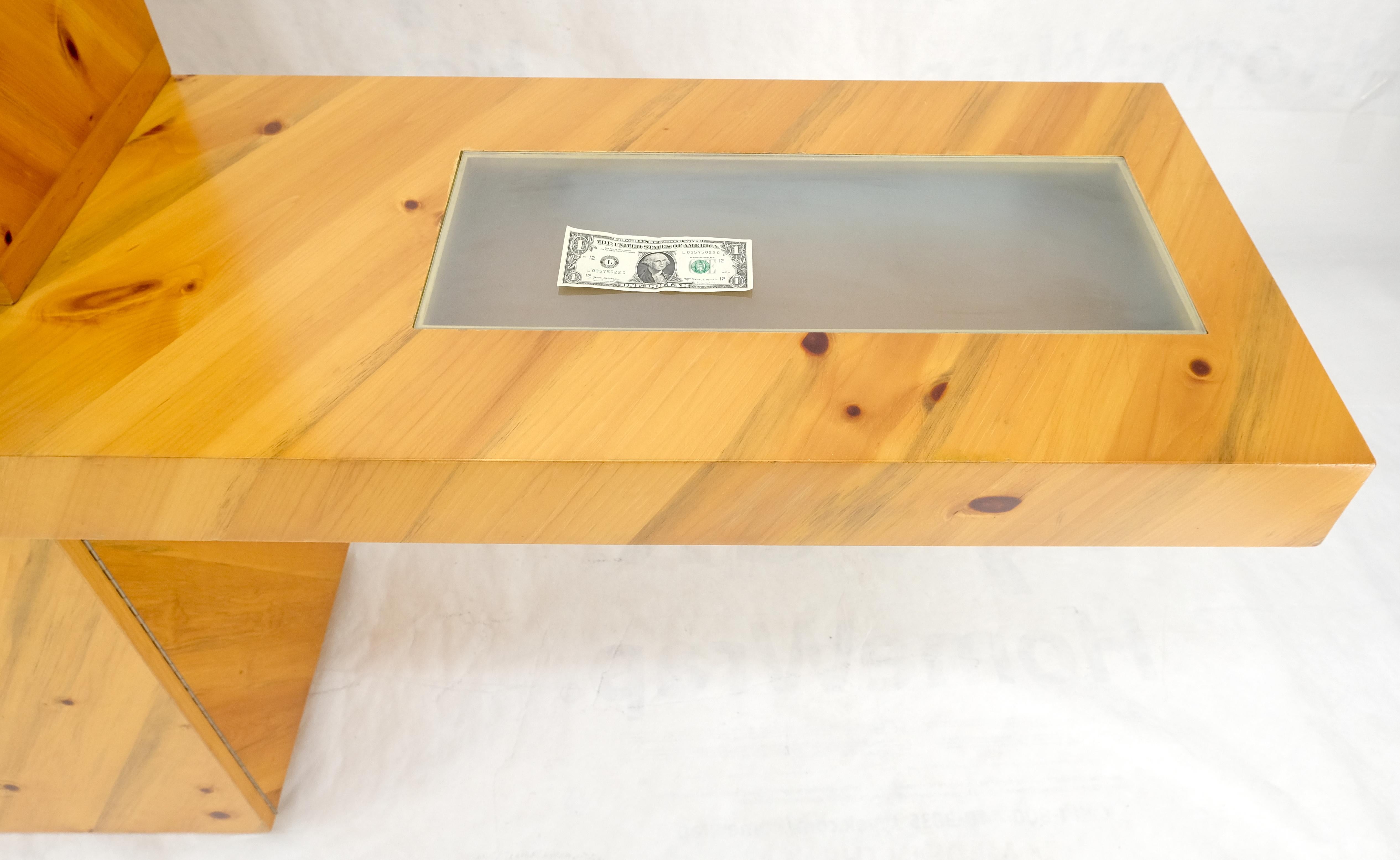 Milo Baughman Thayer Cog in legno di tasso, console a sbalzo, vetrinetta in vendita 7