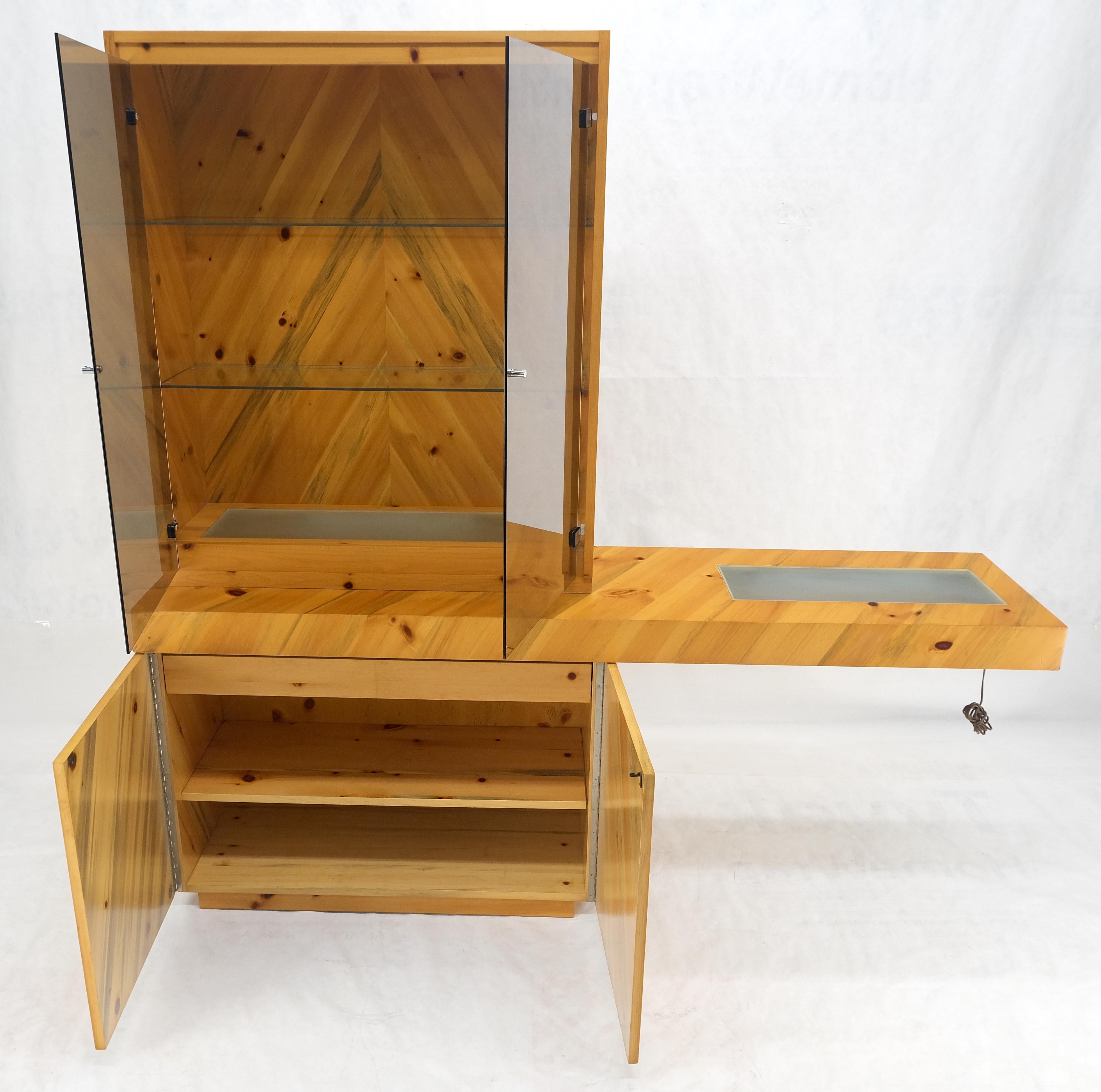 Laccato Milo Baughman Thayer Cog in legno di tasso, console a sbalzo, vetrinetta in vendita
