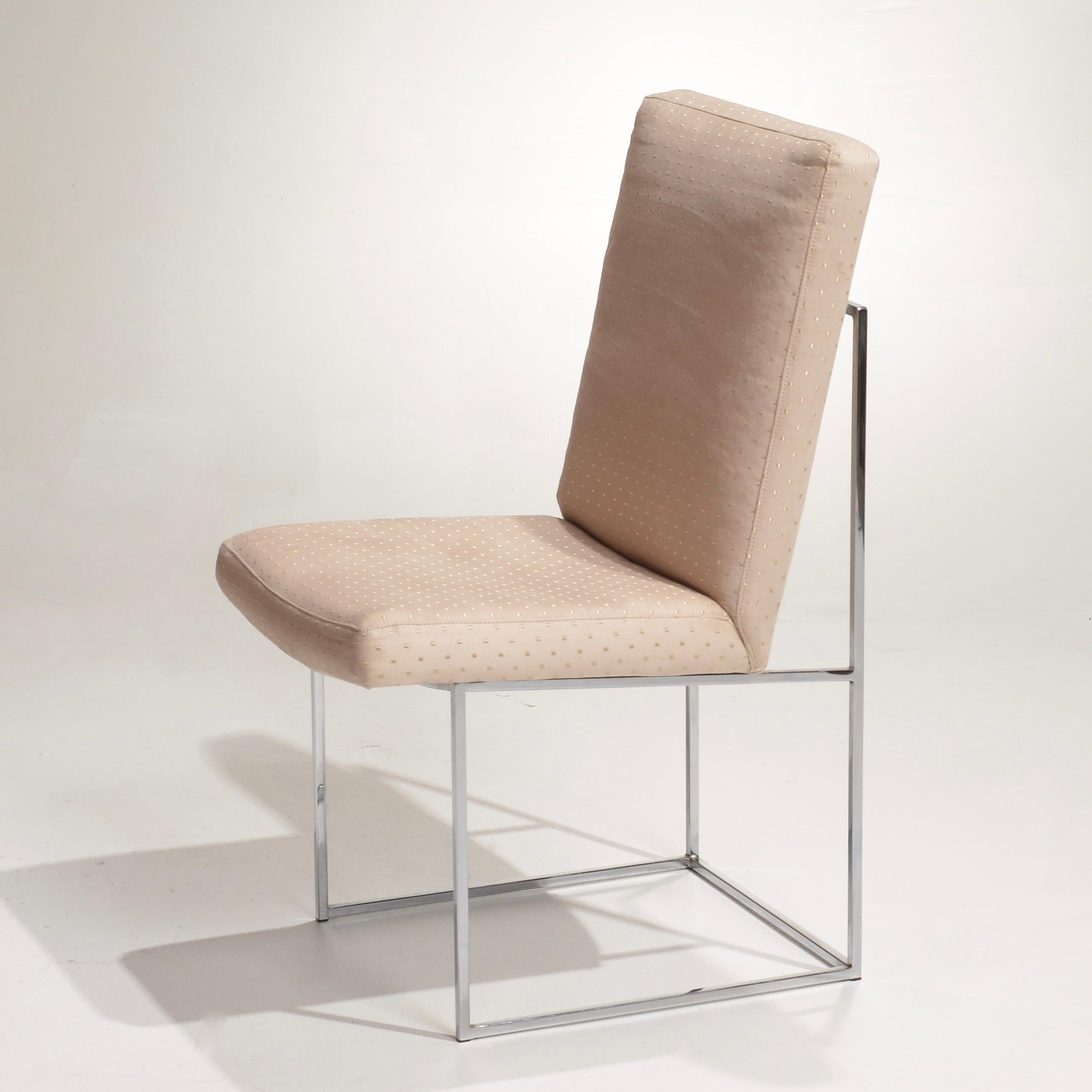 Milo Baughman Sillas Thin Line - Seis disponibles Estadounidense en venta