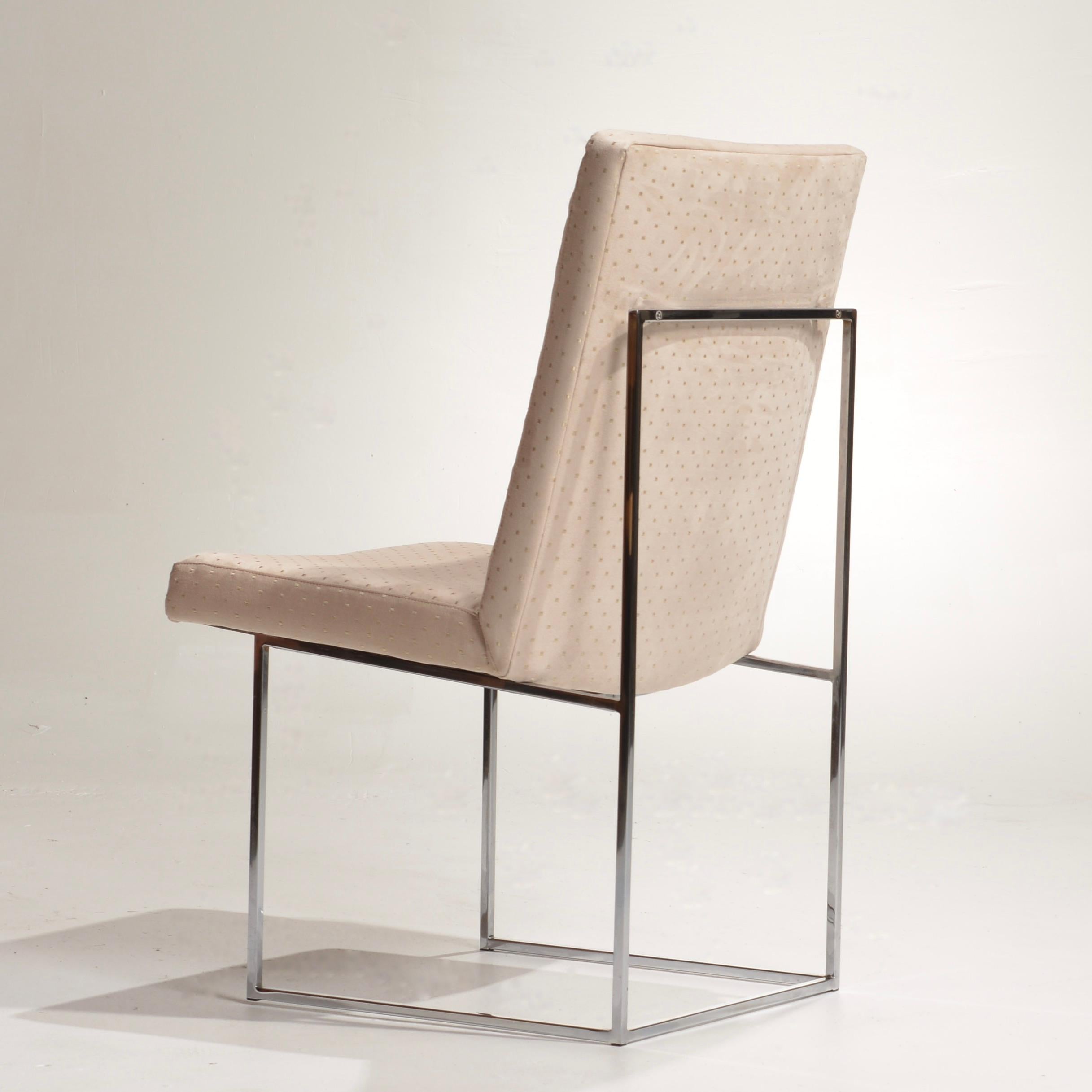 Milo Baughman Sillas Thin Line - Seis disponibles finales del siglo XX en venta