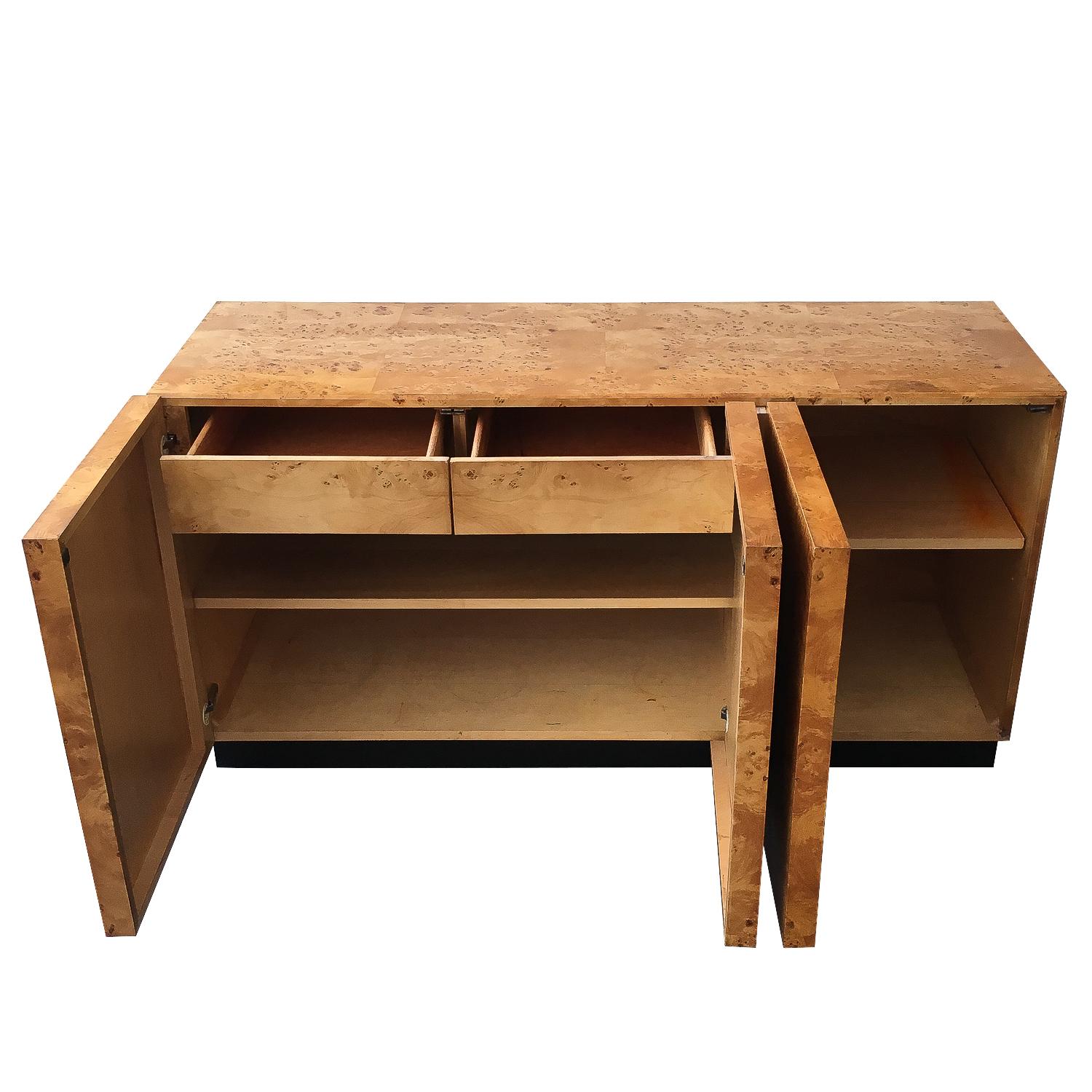 burlwood cabinet