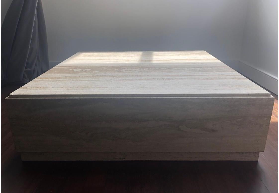 stone plinth coffee table