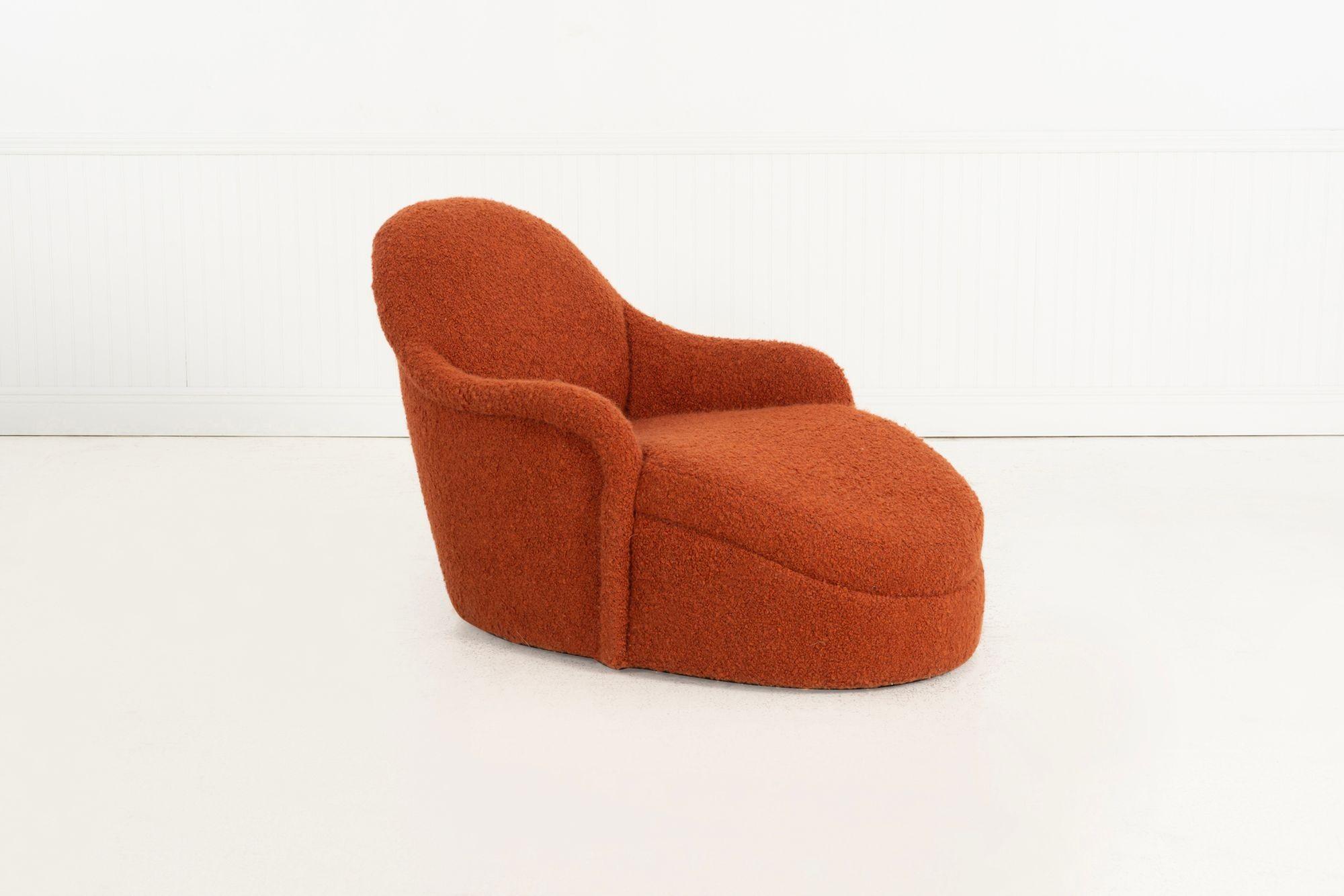 Milo Baughman Bañera Chaise 1995 Moderno de mediados de siglo en venta