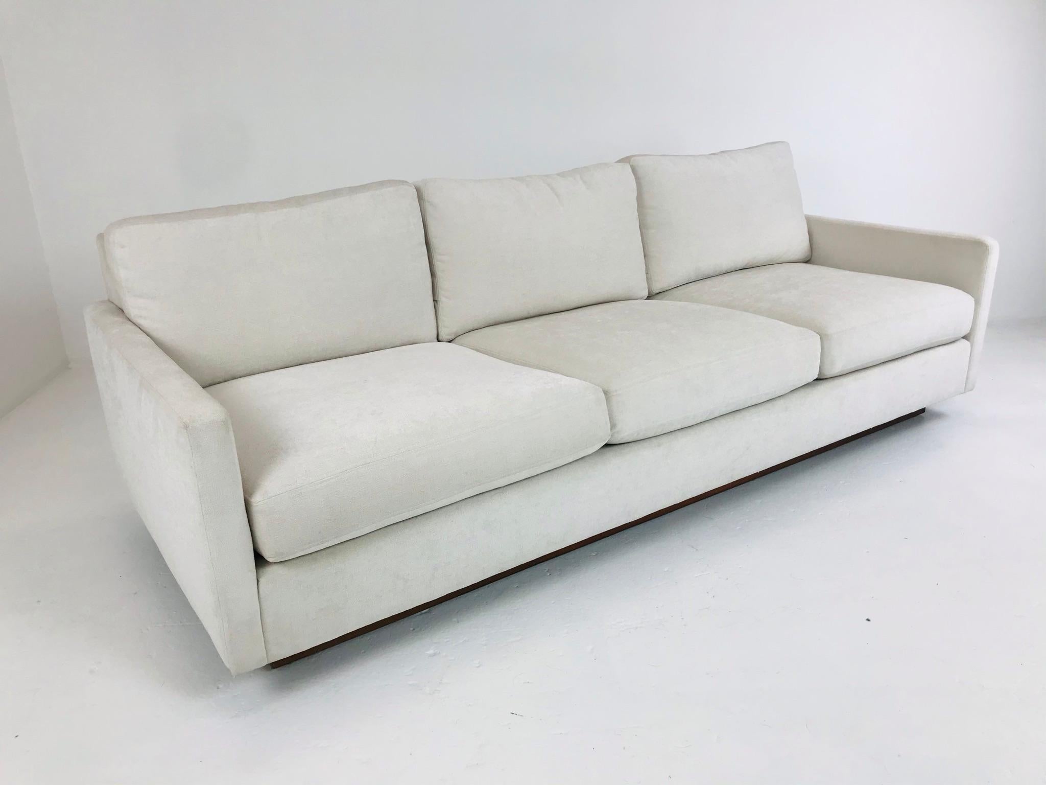 Mid-Century Modern Milo Baughman Tuxedo Sofa