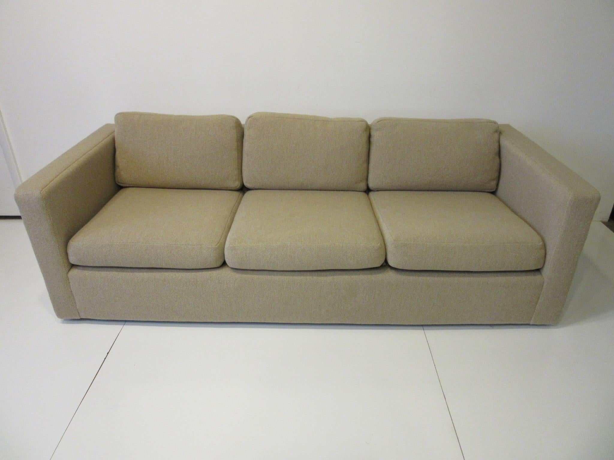Milo Baughman Tuxedo Styled Sofa for Thayer Coggin 3