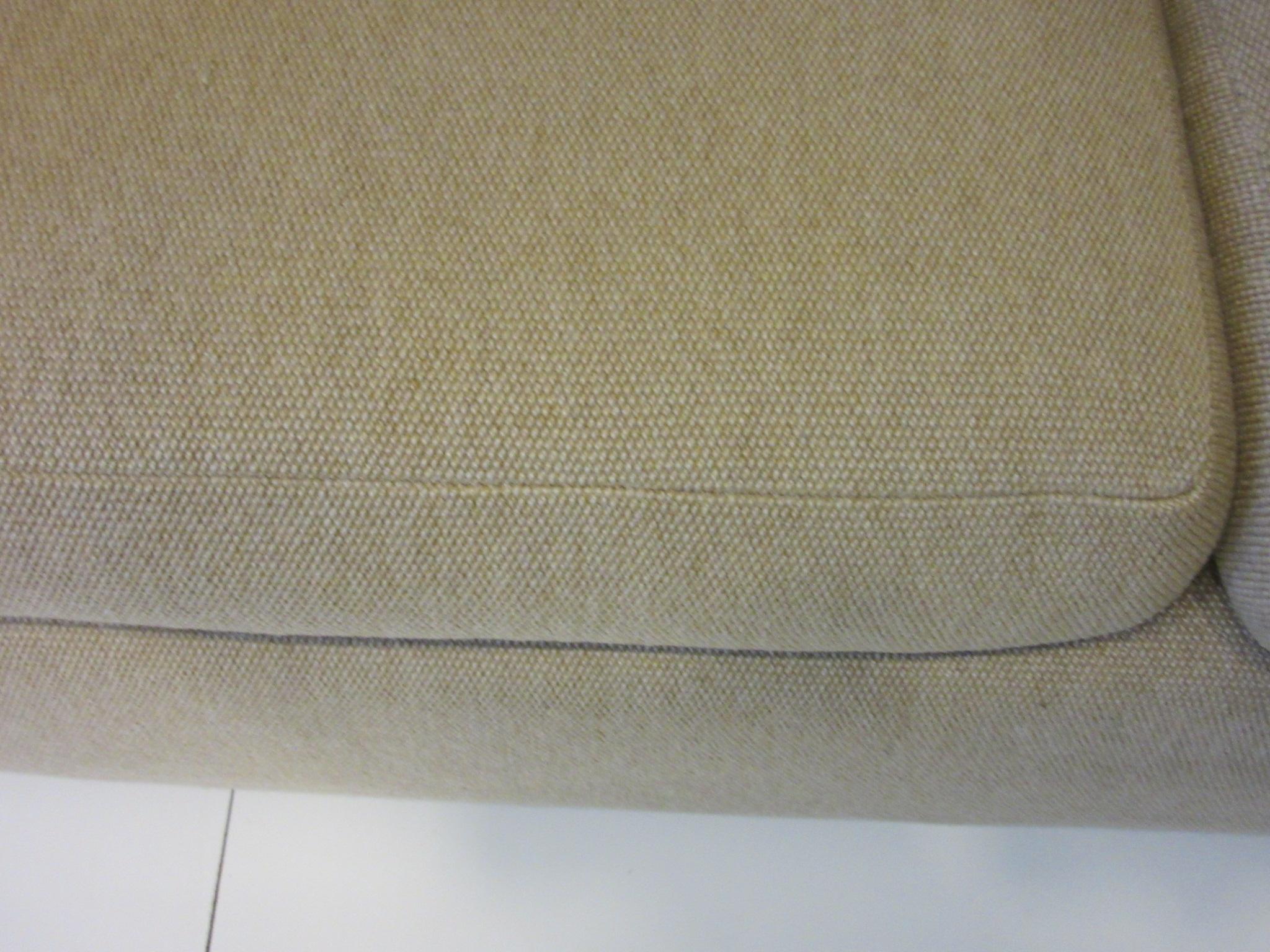 Upholstery Milo Baughman Tuxedo Styled Sofa for Thayer Coggin
