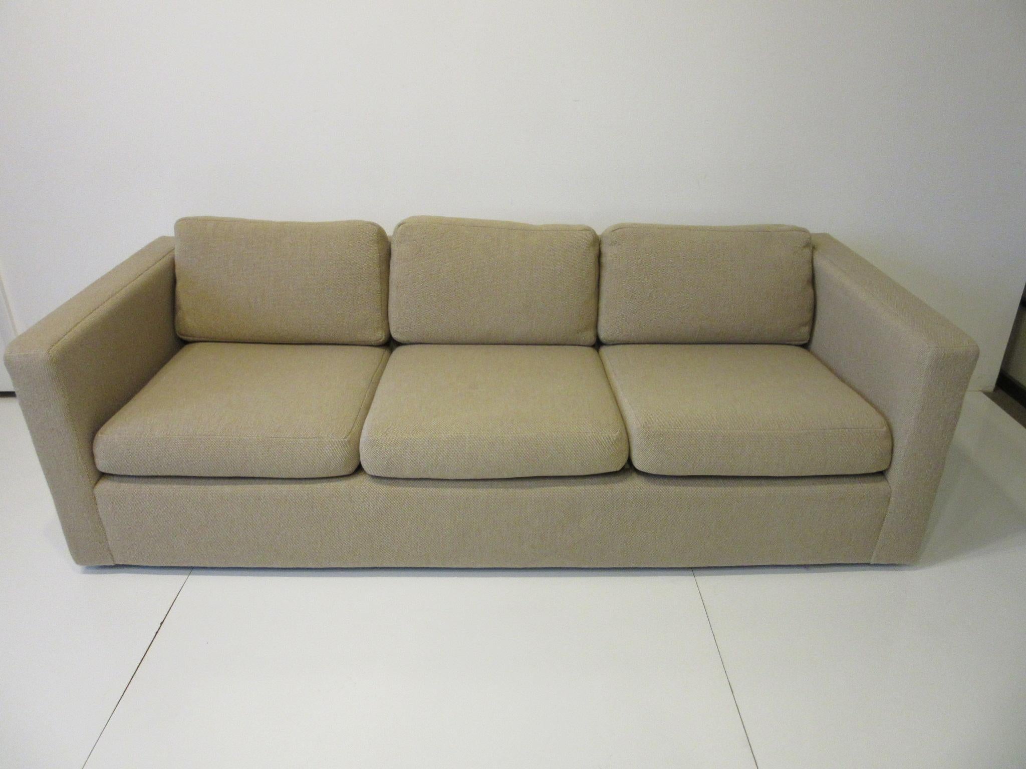 Milo Baughman Tuxedo Styled Sofa for Thayer Coggin 2