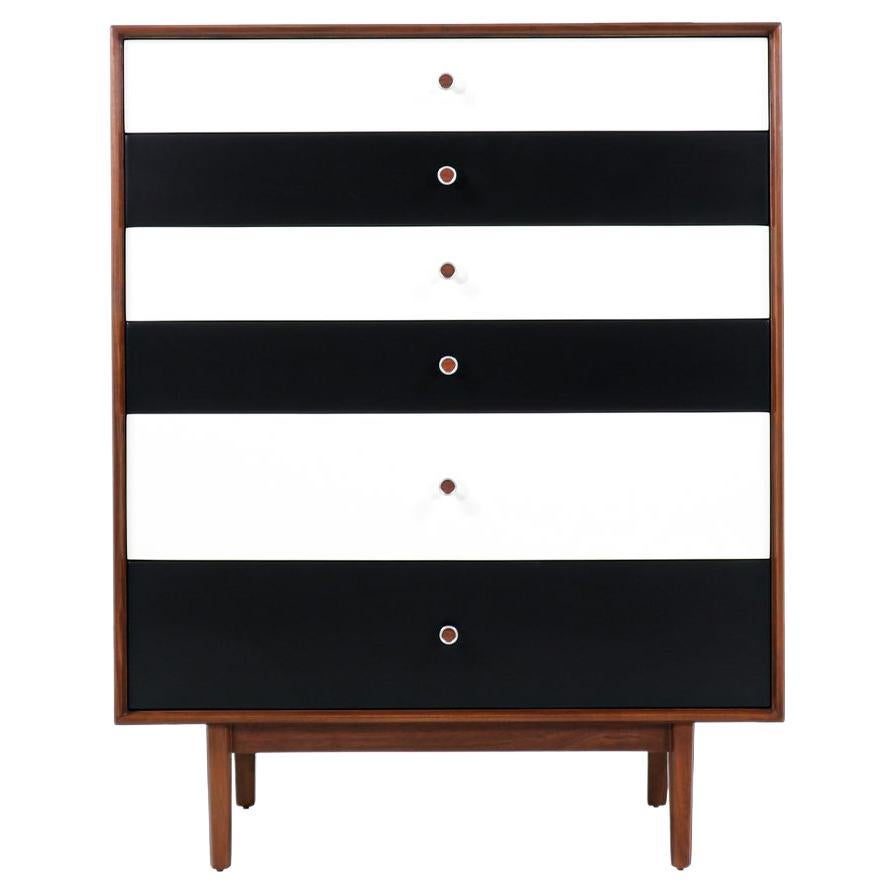 Milo Baughman Two-Tone Lacquered Highboy for Glenn of California For Sale
