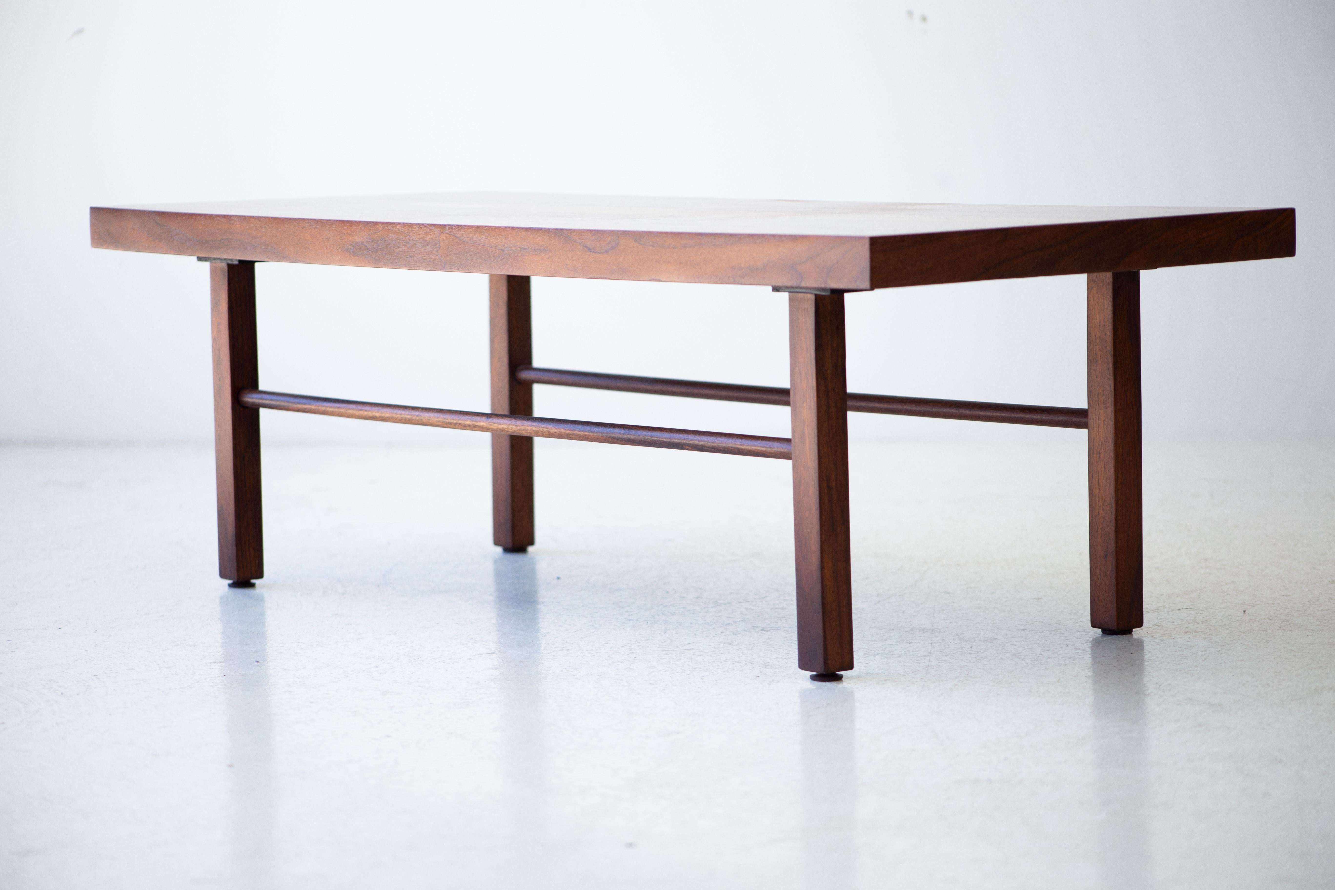 Milo Baughman Walnut Coffee Table or Bench for Thayer Coggin 1