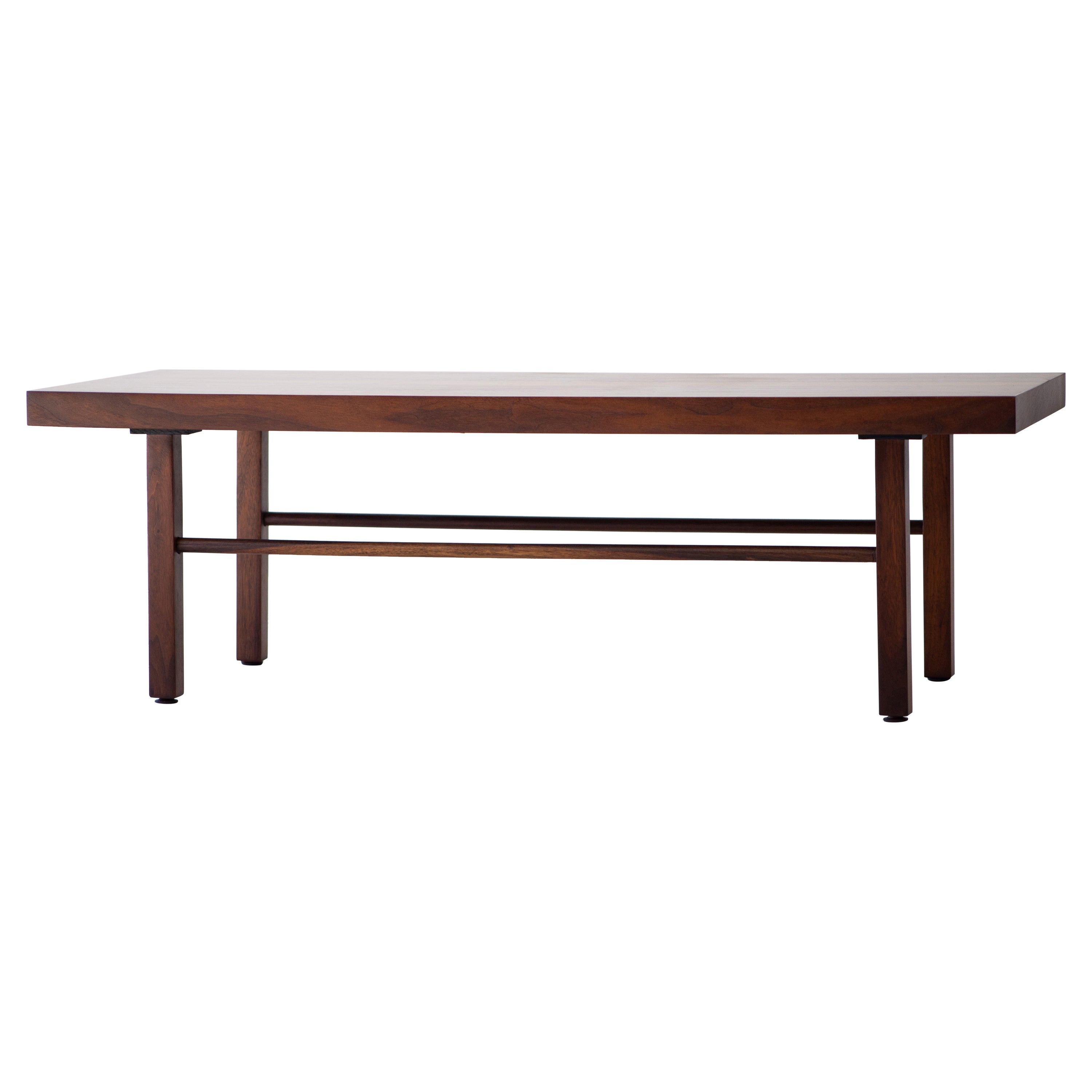 Milo Baughman Walnut Coffee Table or Bench for Thayer Coggin