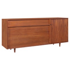 Milo Baughman Walnut Credenza by Glenn of California
