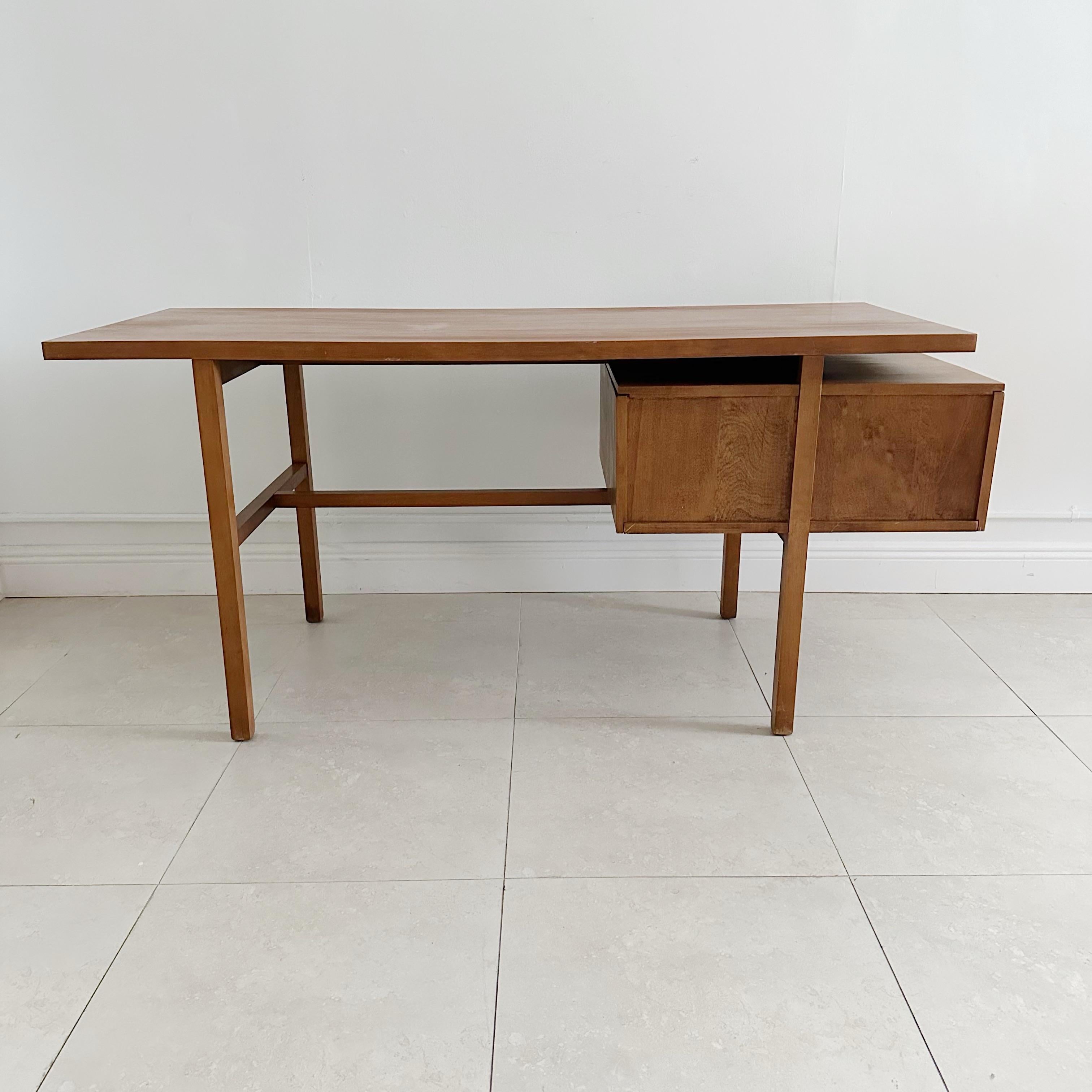 Mid-20th Century Milo Baughman Walnut Desk, 1950s