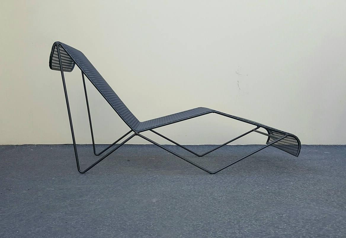 Wrought Iron Chaise Lounges for Pacific Ironwork Mid 20th Century 5