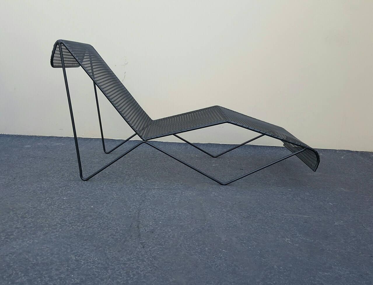 Wrought Iron Chaise Lounges for Pacific Ironwork Mid 20th Century 7