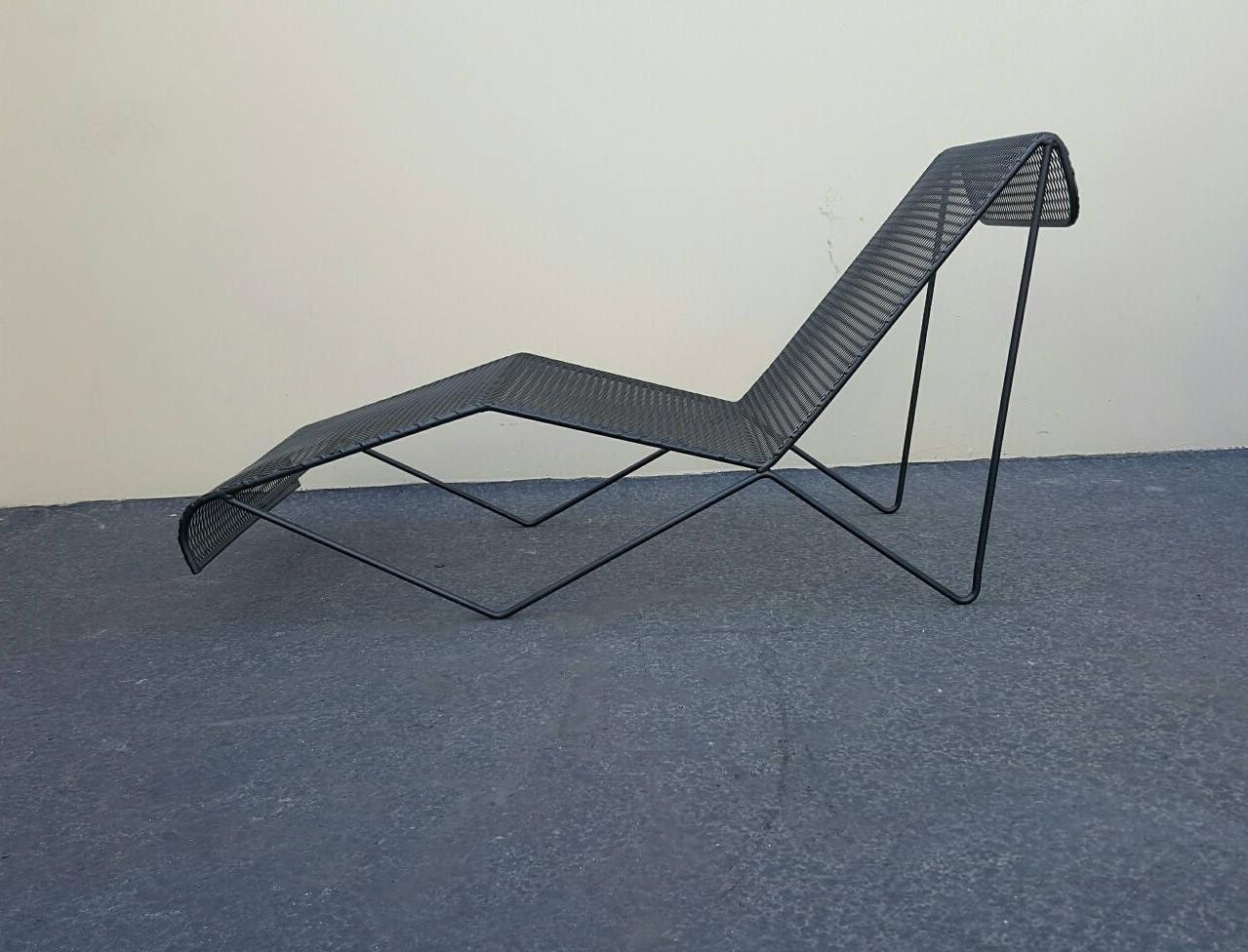 Wrought Iron Chaise Lounges for Pacific Ironwork Mid 20th Century 8