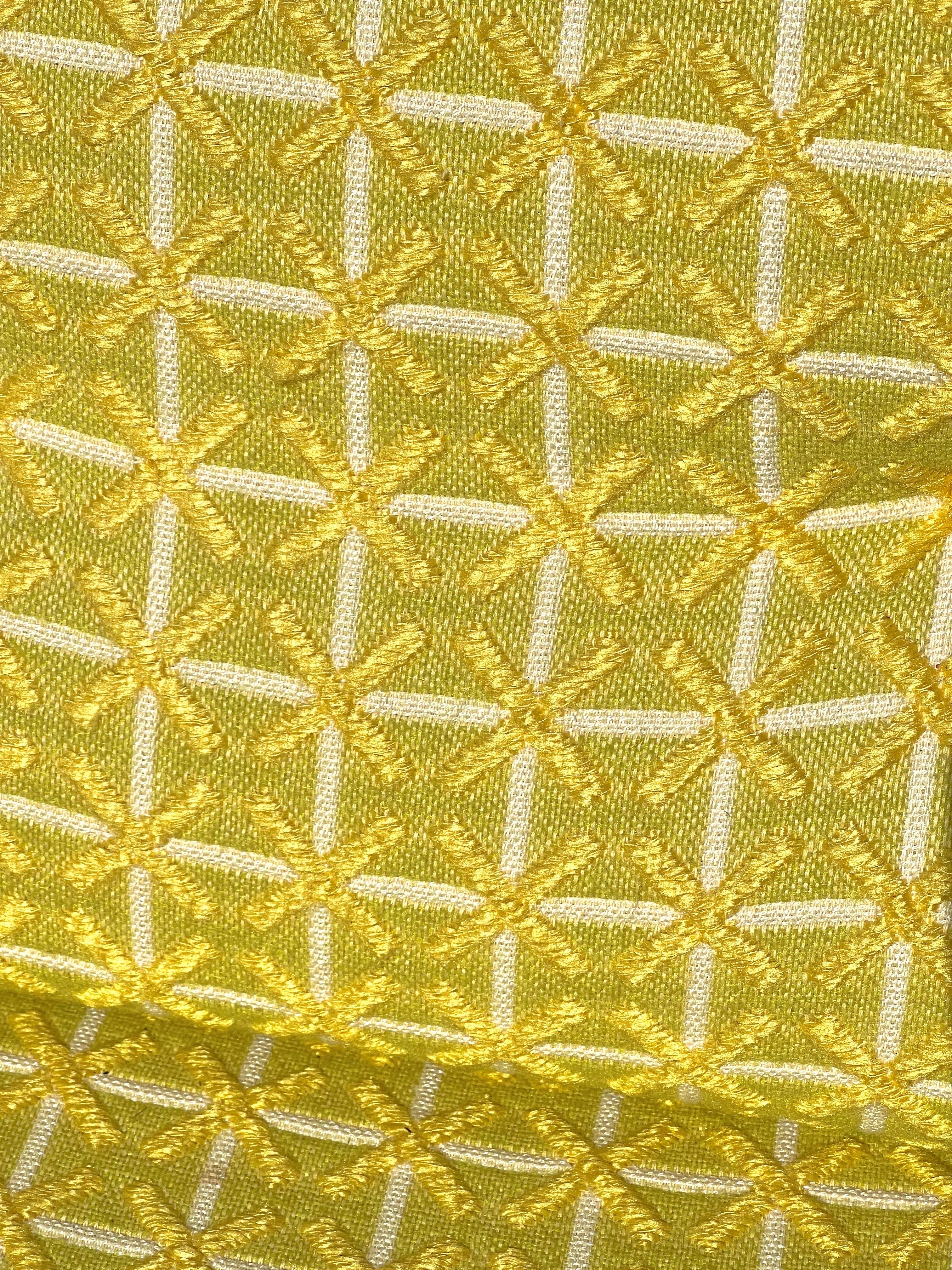 Late 20th Century Milo Baughman Yellow Parsons Chairs