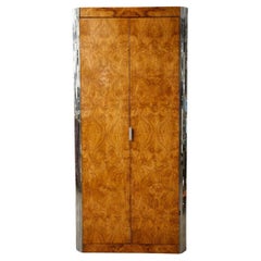 Milo Baughman Style Bar cabinet