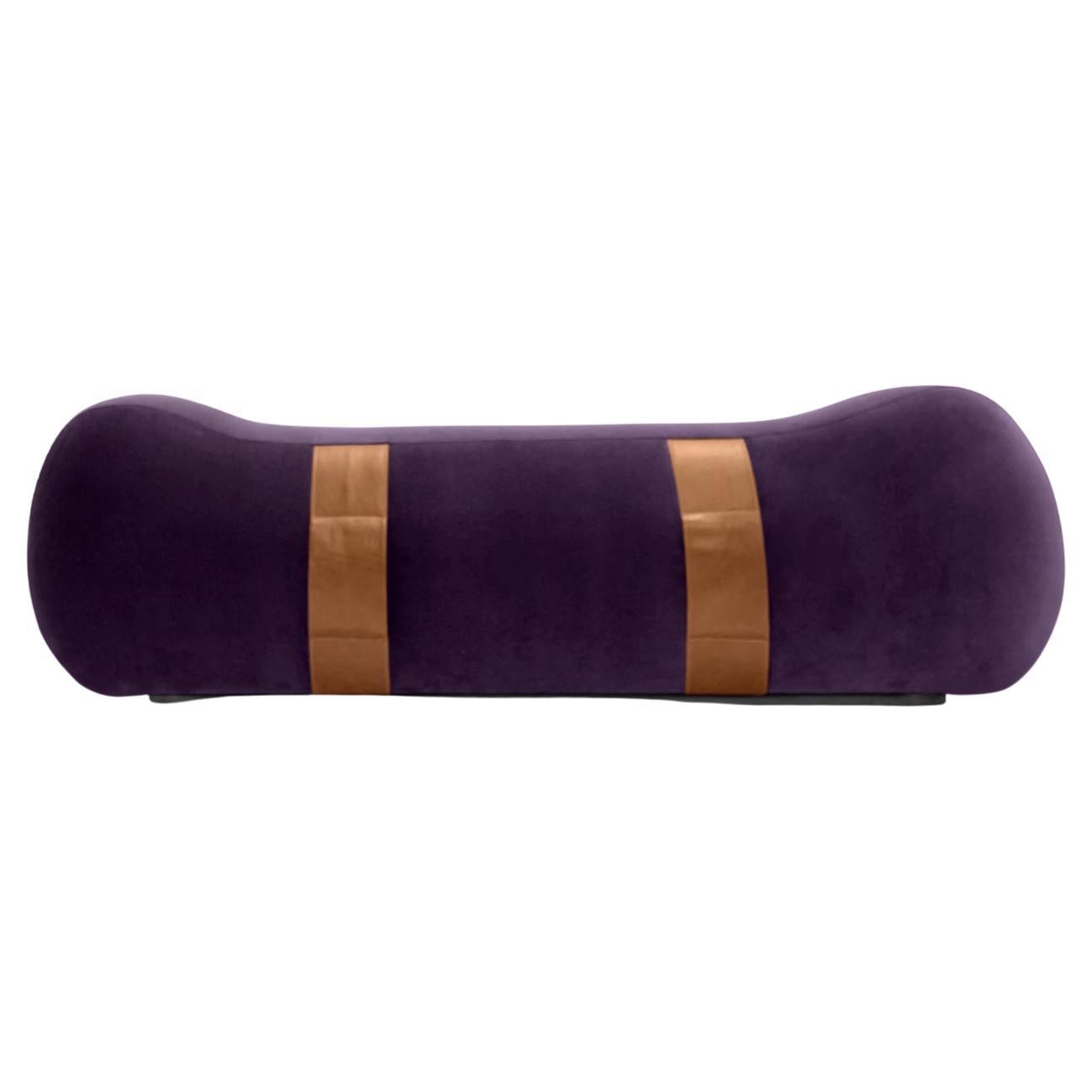 Milo Bench, Violet/Chesterfield For Sale