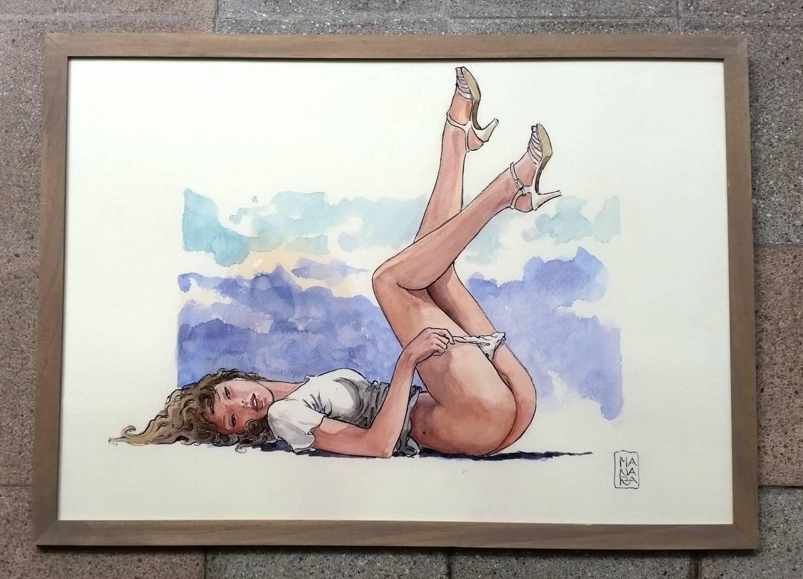 Pin up 2 - 2015 - Painting by Milo Manara