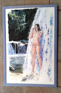 Mujer en la cascada - 2015