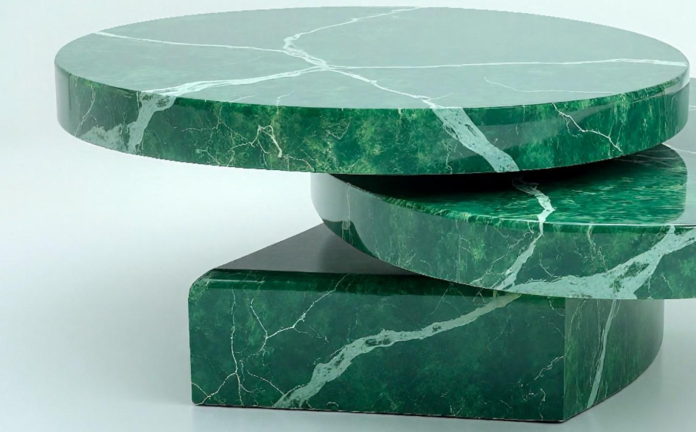 Milo - Mesa baja de mármol de inspiración de mediados de siglo by Artisanal Siglo XXI y contemporáneo en venta
