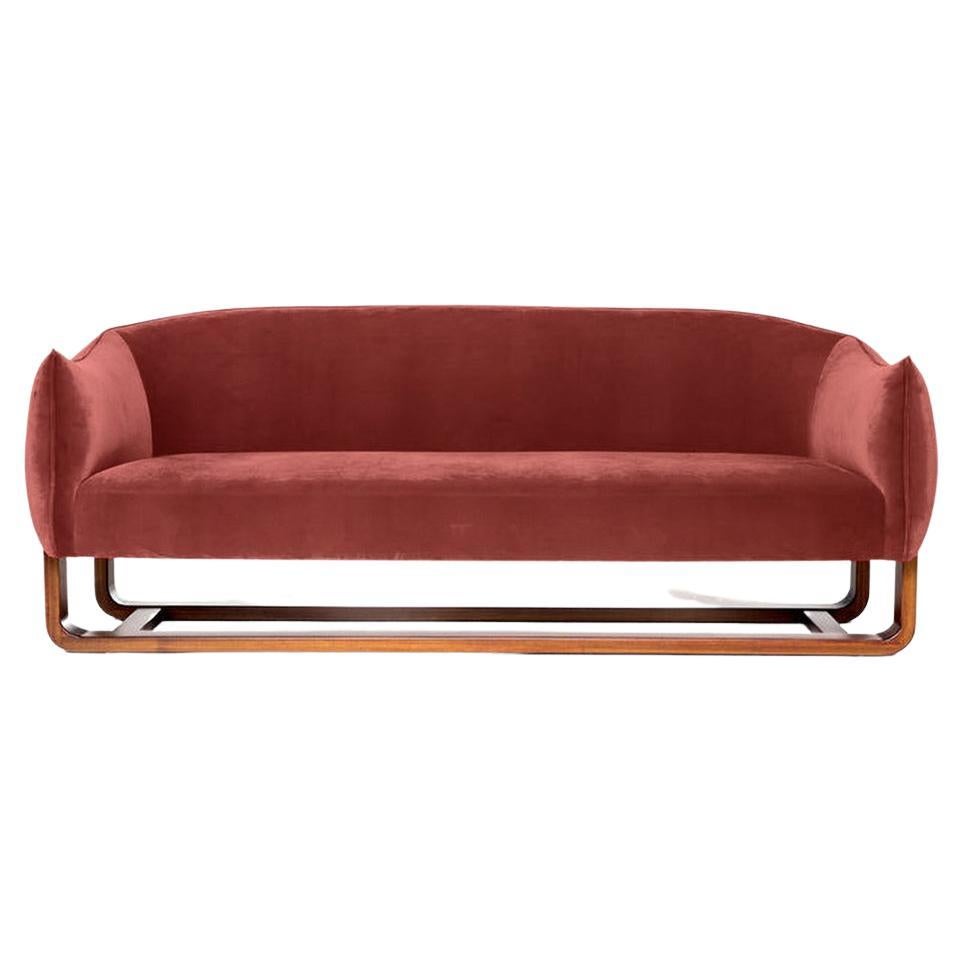 Milo Sofa, Bittersweet/Chesterfield Velvet For Sale