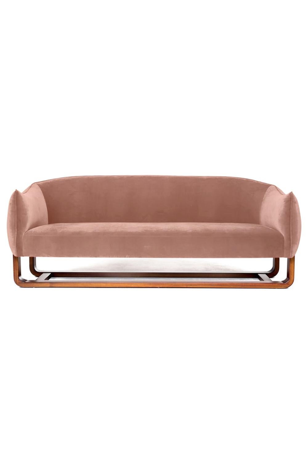 Designer Marie Burgos has expanded on the design concept for her acclaimed Milo lounge chair and created the newly introduced Milo sofa. She uses a molded wooden frame to support the luxuriously comfortable seating that is covered in any of a wide