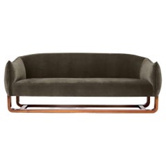 Milo Sofa, Earth/Creme Brulee Velvet