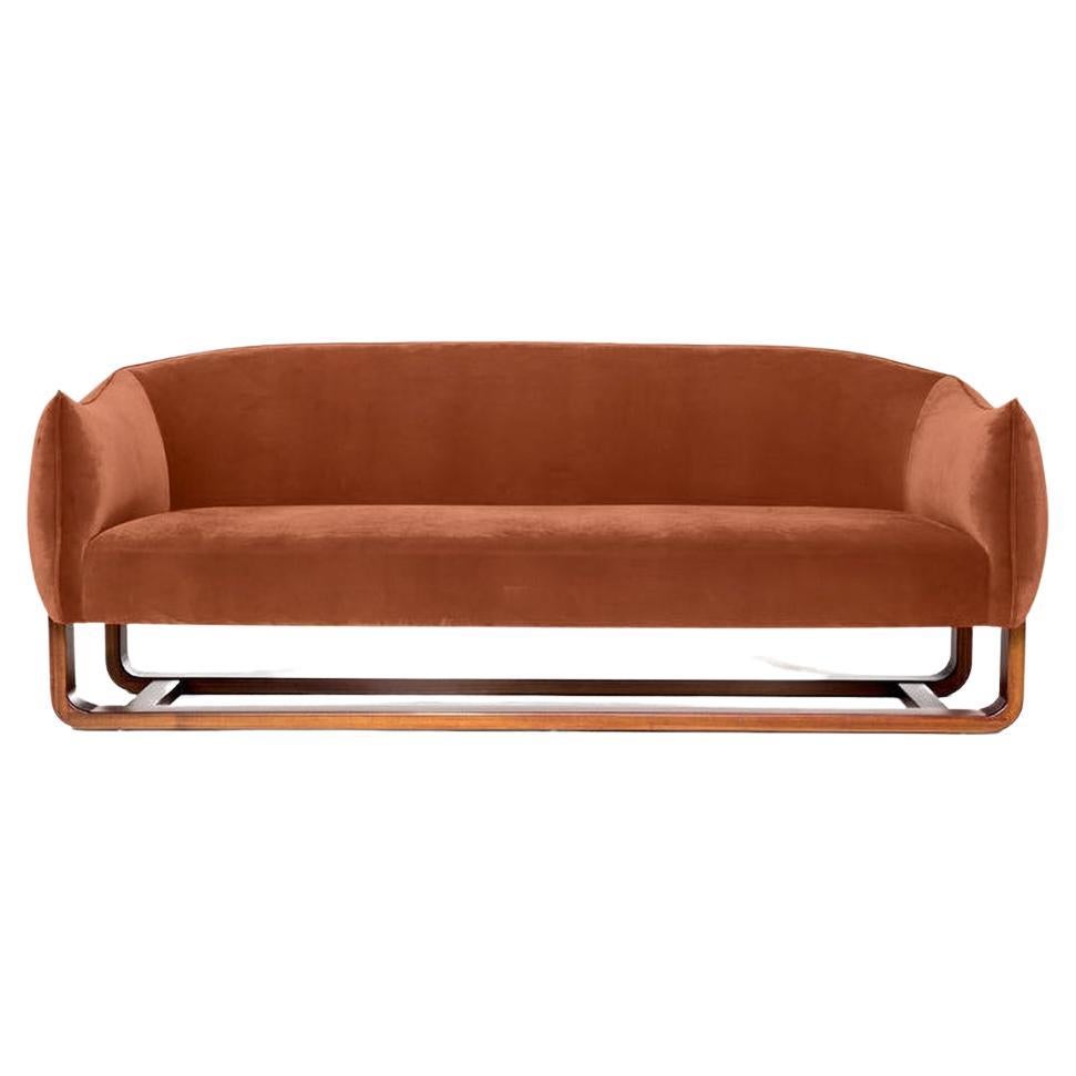 Milo Sofa, Marmelade/Chesterfield-Samt