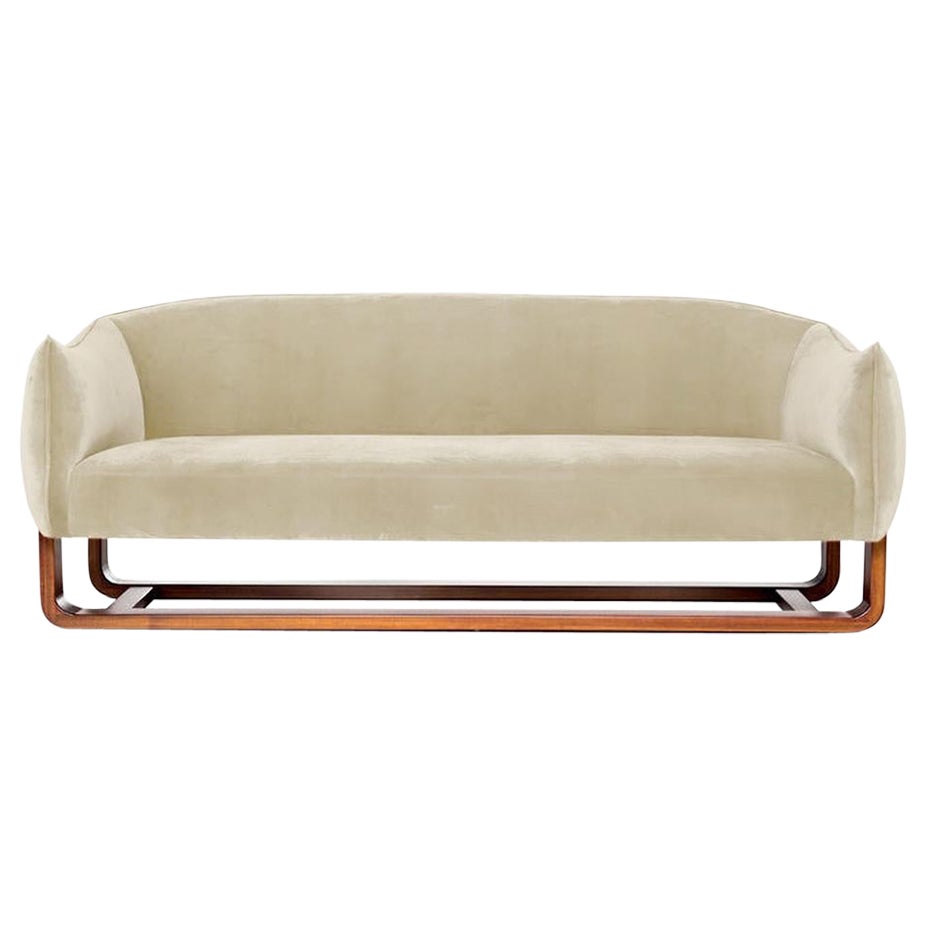 Canapé Milo, Shell / Chesterfield Velvet