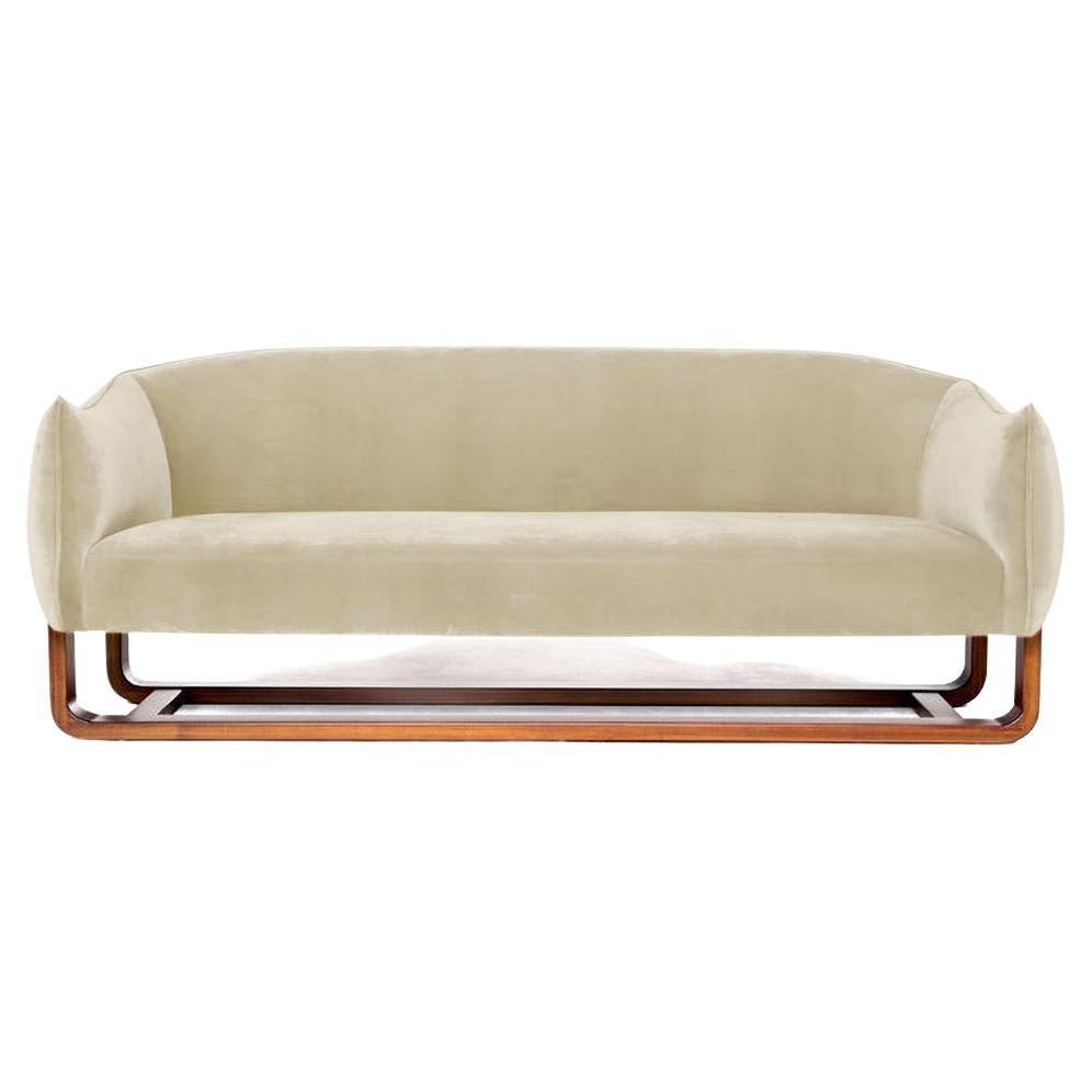 Milo Sofa, Shell/Creme Brulee Velvet