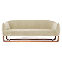 Milo Sofa, Shell/Umber Velvet