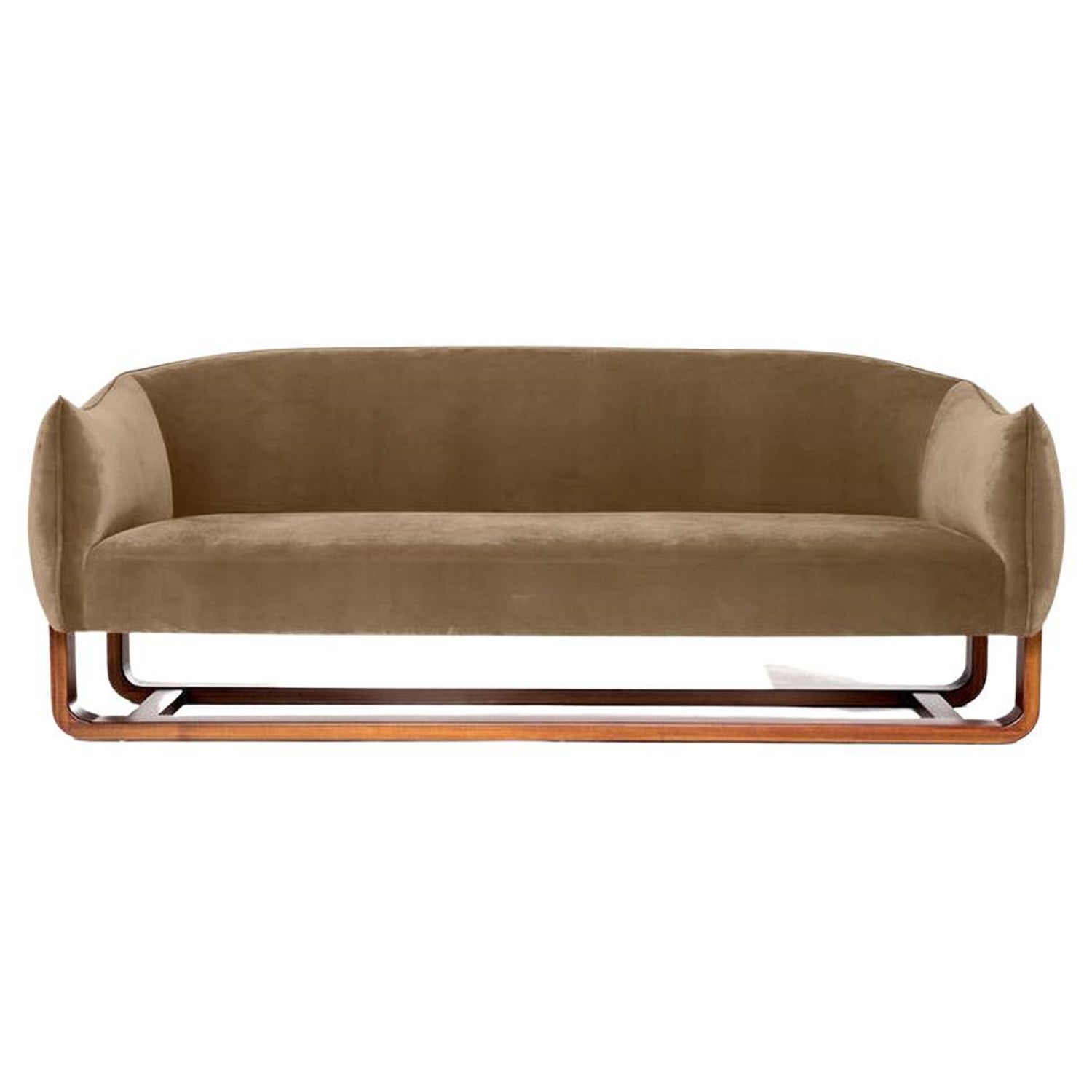 Milo Sofa, Taupe/Chesterfield Velvet For Sale at 1stDibs | taupe  chesterfield sofa