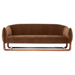 Milo Sofa, Terra Cotta/Chesterfield Velvet