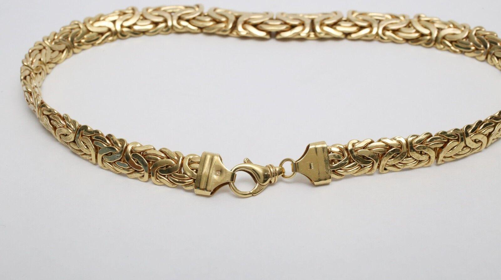 Milor 14k Yellow Gold Byzantine Necklace, 17 inches - 36.0g For Sale 2