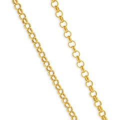 Milor 18 Karat Yellow Gold Rolo Chain