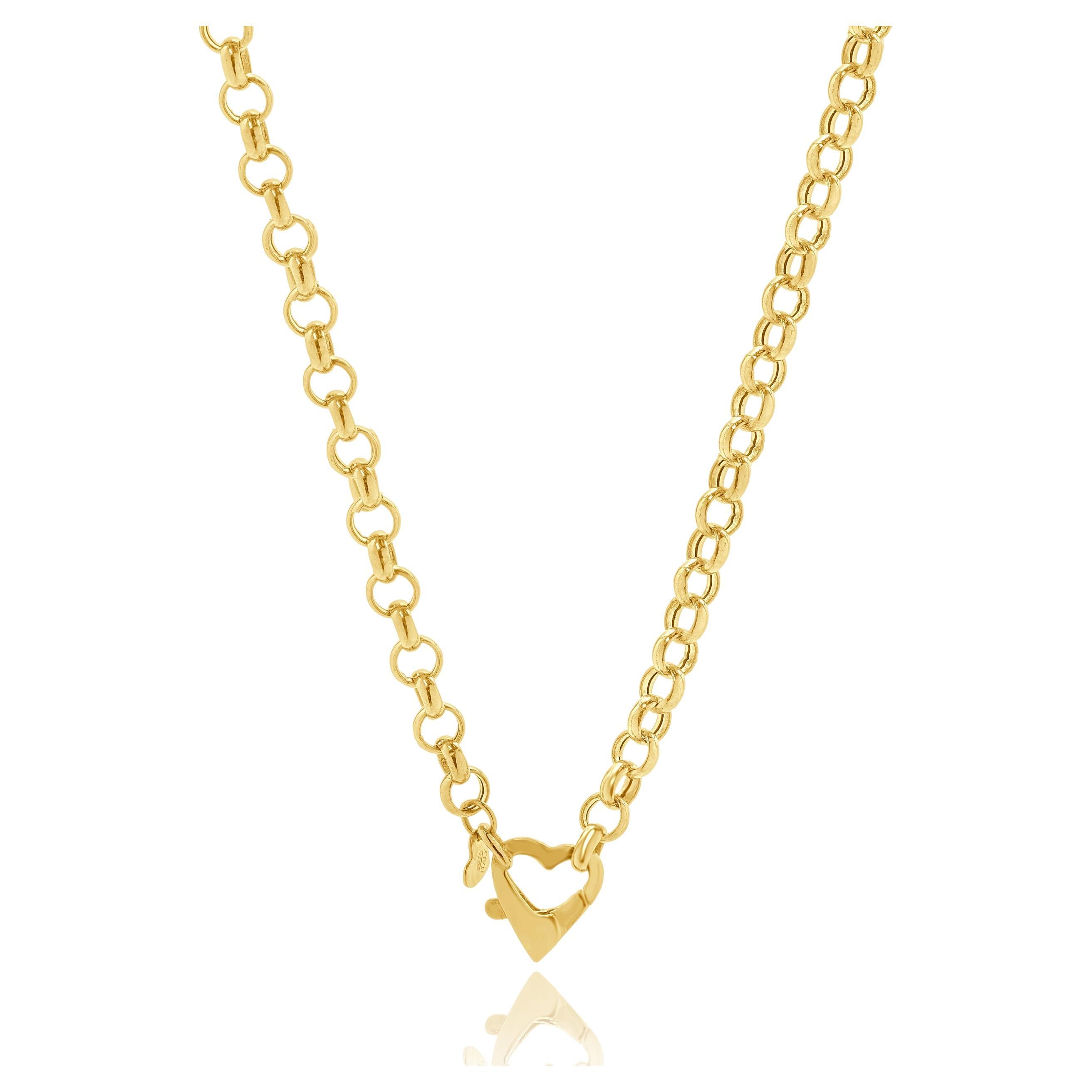 Milor 18 Karat Yellow Gold Rolo Chain