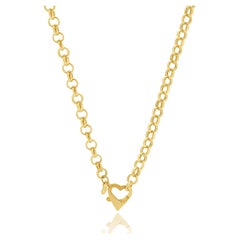 Milor 18 Karat Yellow Gold Rolo Chain