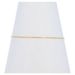 Bracciale a catena con perline taglio diamante Milor 7" - Oro giallo 14k Italia