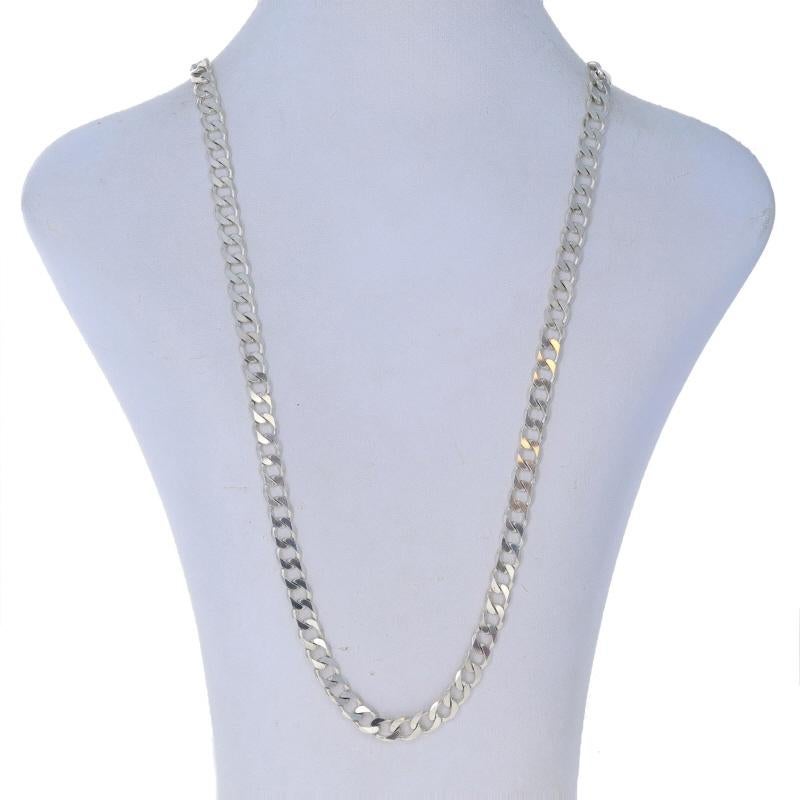 Milor Diamond Cut Curb Chain Men's Necklace 22