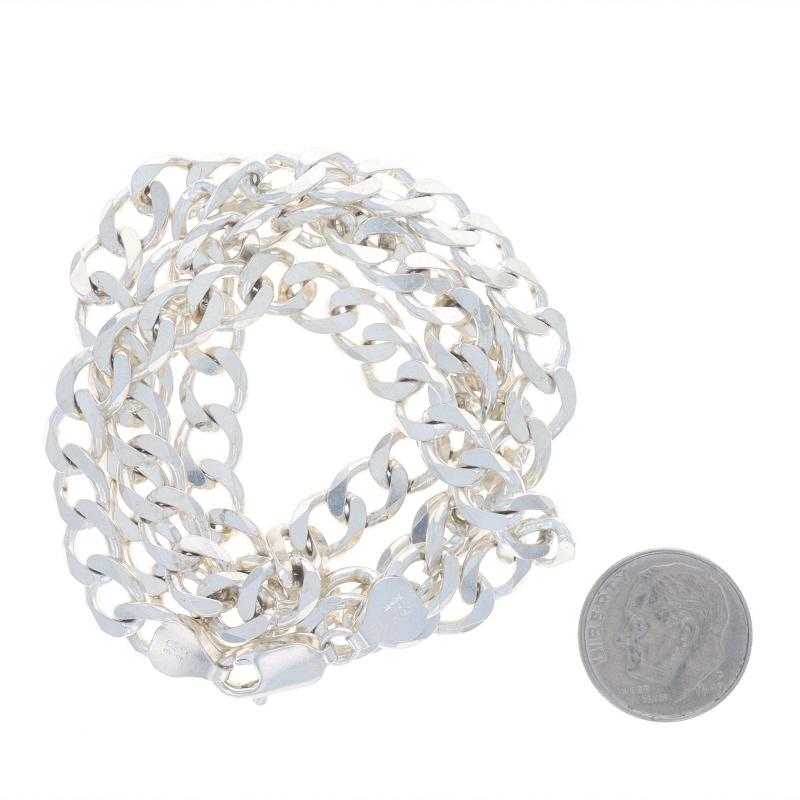 Milor Diamond Cut Curb Chain Men's Necklace 22