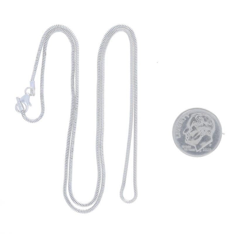 Milor Diamond Cut Snake Chain Necklace 20