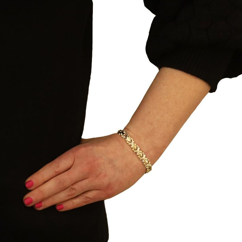 Milor Fan Scroll Link Bracelet 7 1/4