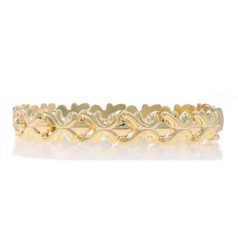 Milor Fan Scroll Link Bracelet 7 1/4