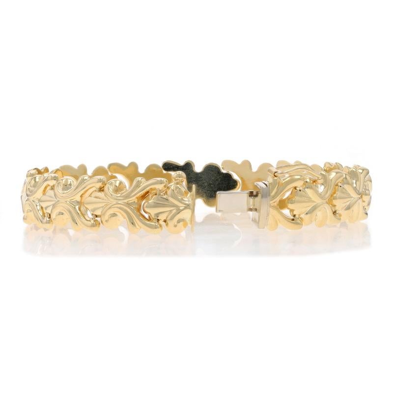 Milor Fan Scroll Link Bracelet 7 1/4