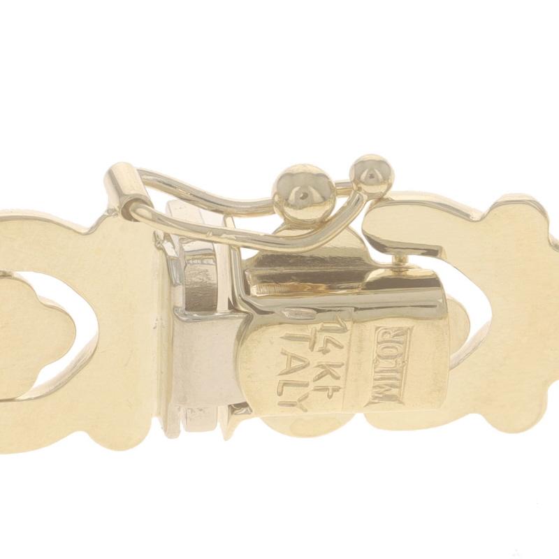 Milor Fan Scroll Link Bracelet 7 1/4