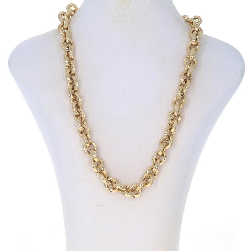 Milor Fancy Twist Cable Chain Necklace 19 1/2
